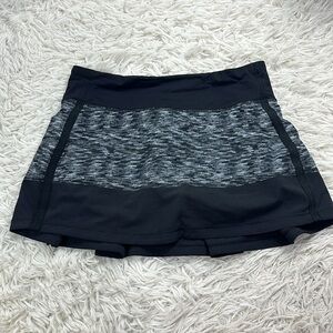 Lululemon Pace Rival Skirt II (Regular) *4-way Stretch Dramatic Static White Bla